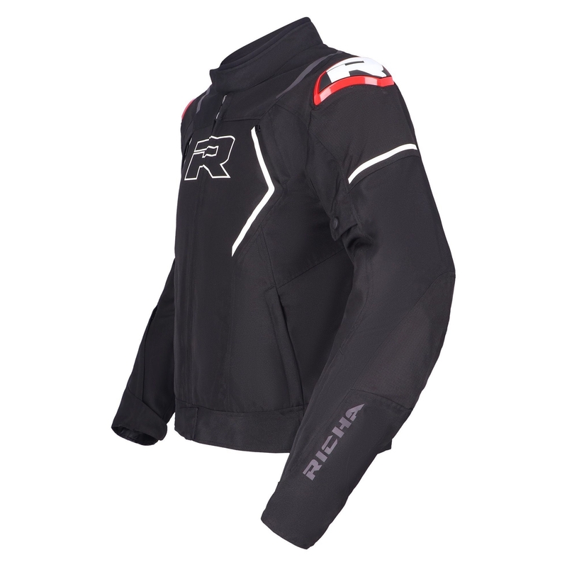 Bunda na motocykel RICHA Vendetta čierno-bielo-červená výpredaj