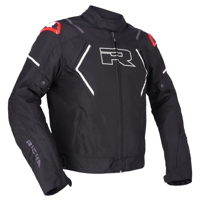 Bunda na motocykel RICHA Vendetta čierno-bielo-červená výpredaj