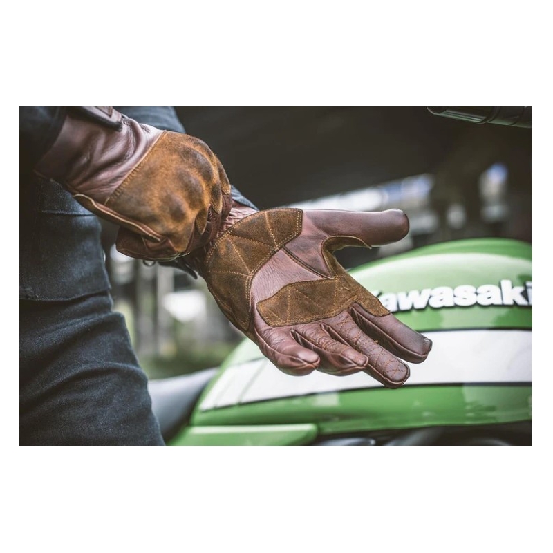 Rukavice na motocykel Fuel Rodeo hnedé