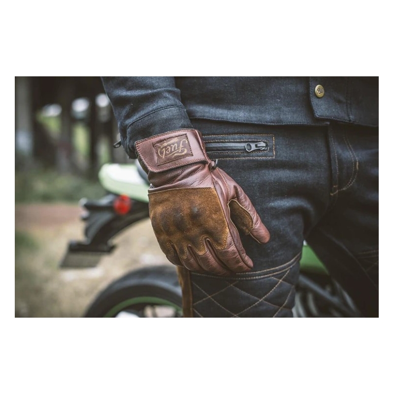Rukavice na motocykel Fuel Rodeo hnedé