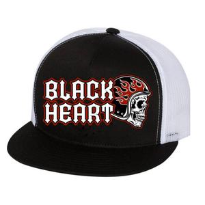 Šiltovka Black Heart Helmet Flames Wht