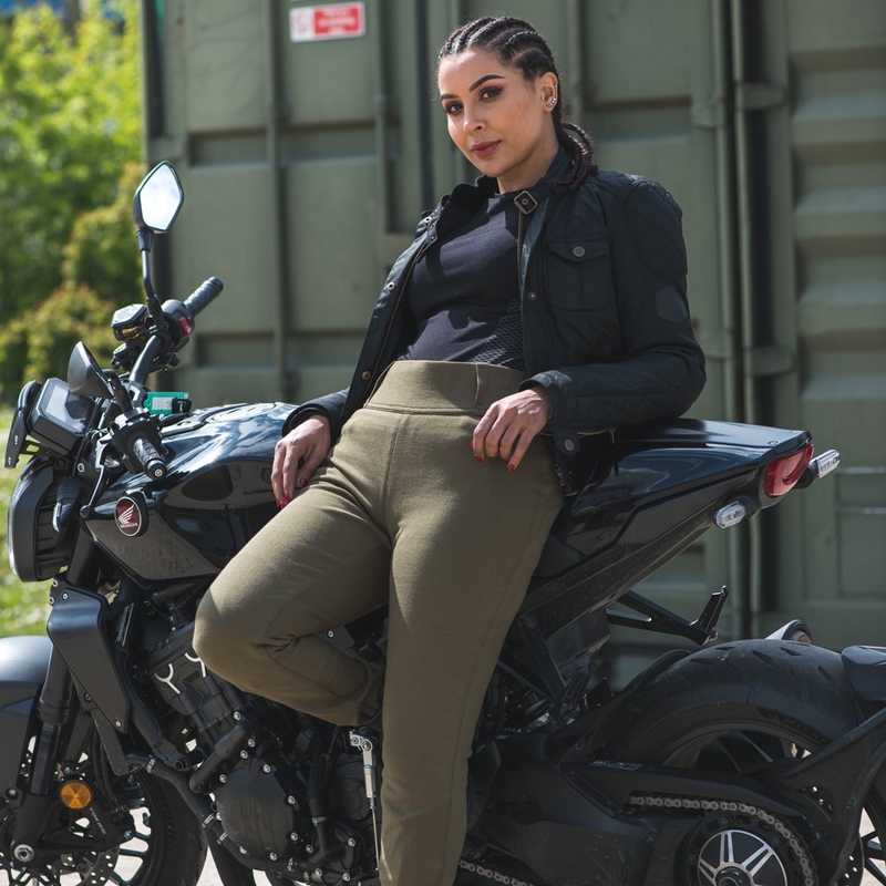 Dámske legíny Oxford Super Leggings 2.0 kaki výpredaj