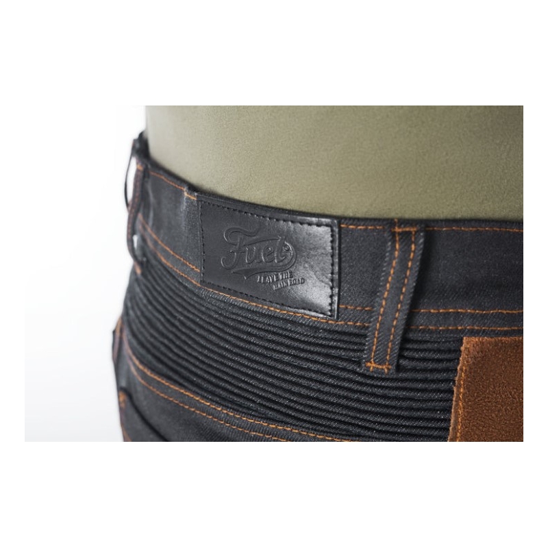 Nohavice na motocykel Fuel Sergeant 2 Waxed hnedo-čierne