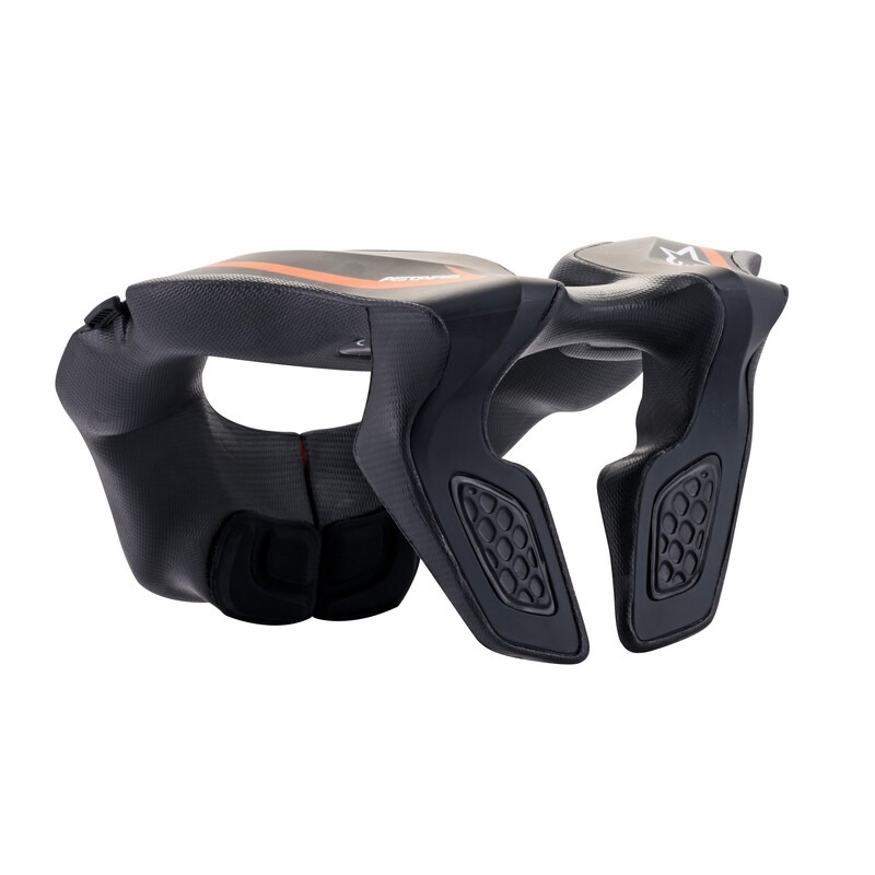 Detský chránič krku Alpinestars Neck Support Youth čierno-oranžový