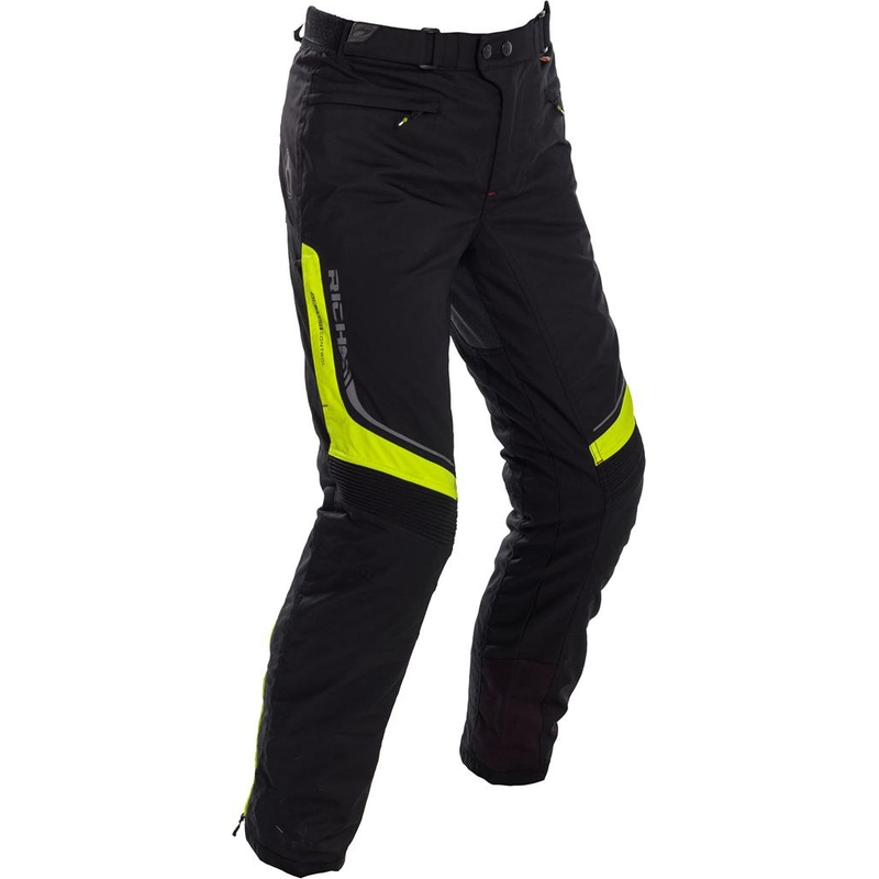 Nohavice na motocykel RICHA Colorado čierno-fluo žlté výpredaj