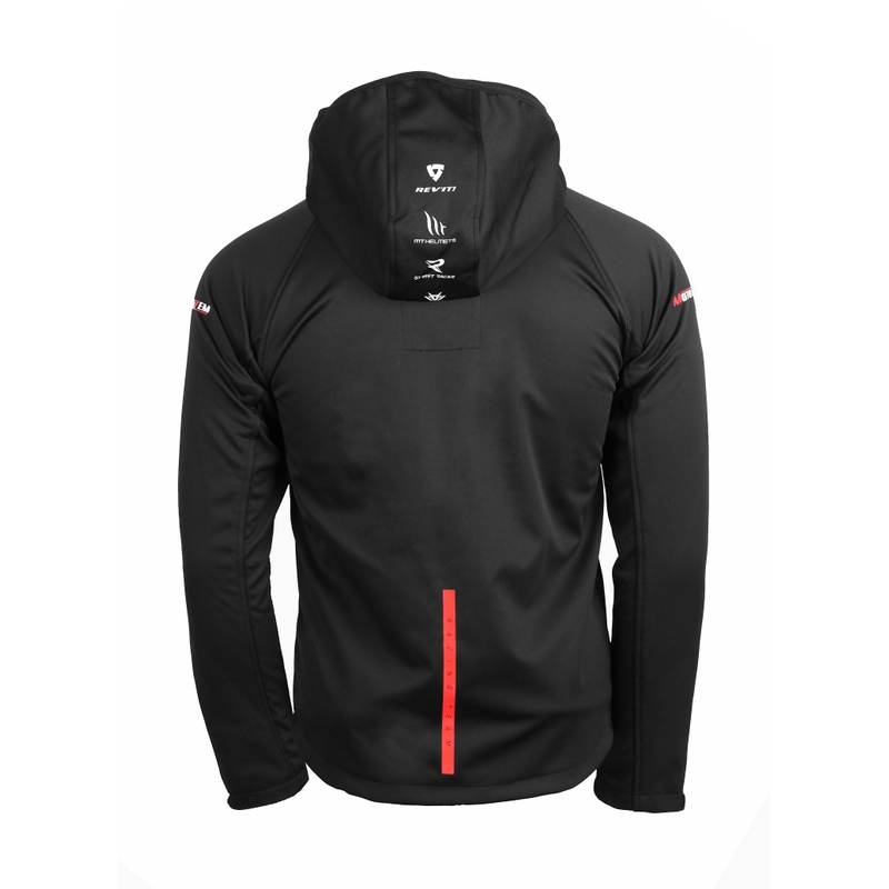 Softshellová bunda MotoZem Racing Team čierno-červená