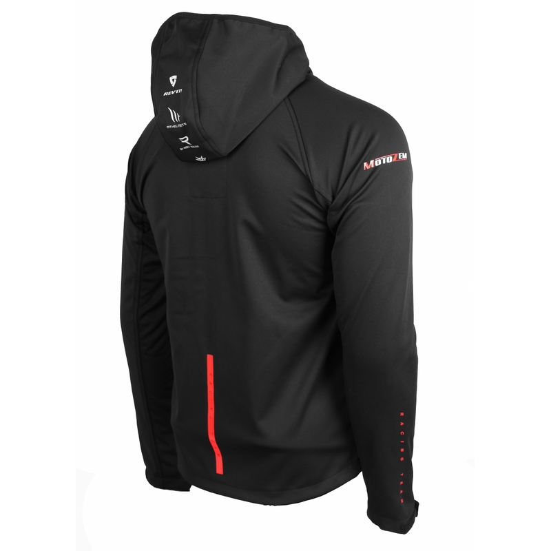Softshellová bunda MotoZem Racing Team čierno-červená