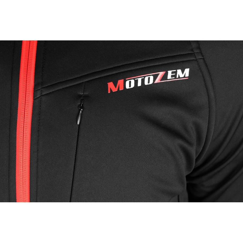 Softshellová bunda MotoZem Racing Team čierno-červená