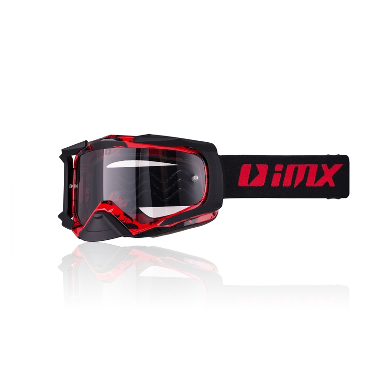 Motokrosové okuliare iMX Dust Graphic červeno-čierne
