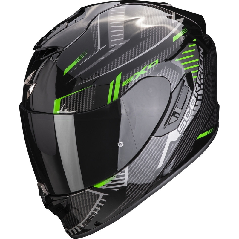 Integrálna prilba na motocykel Scorpion EXO-1400 EVO Air Shell čierno-zelená