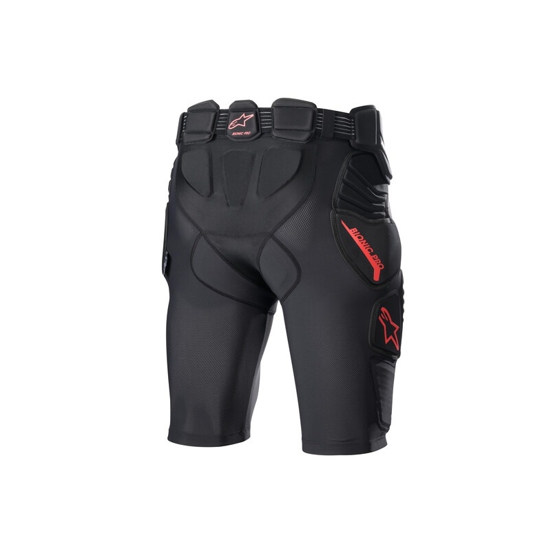Motokrosové šortky Alpinestars Bionic Pre čierno-červené