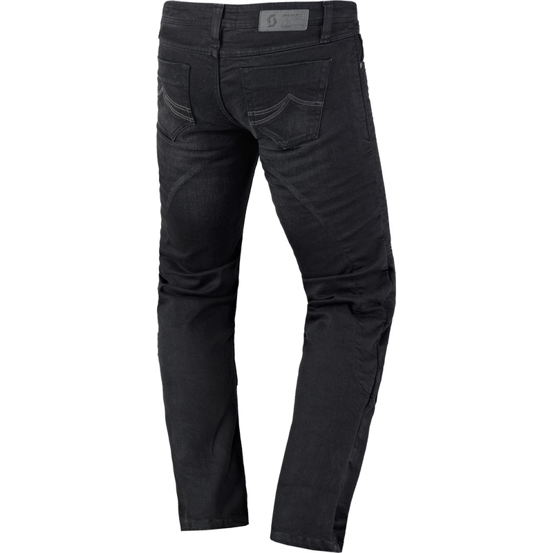 Dámske jeansy na motocykel SCOTT Denim Stretch čierne