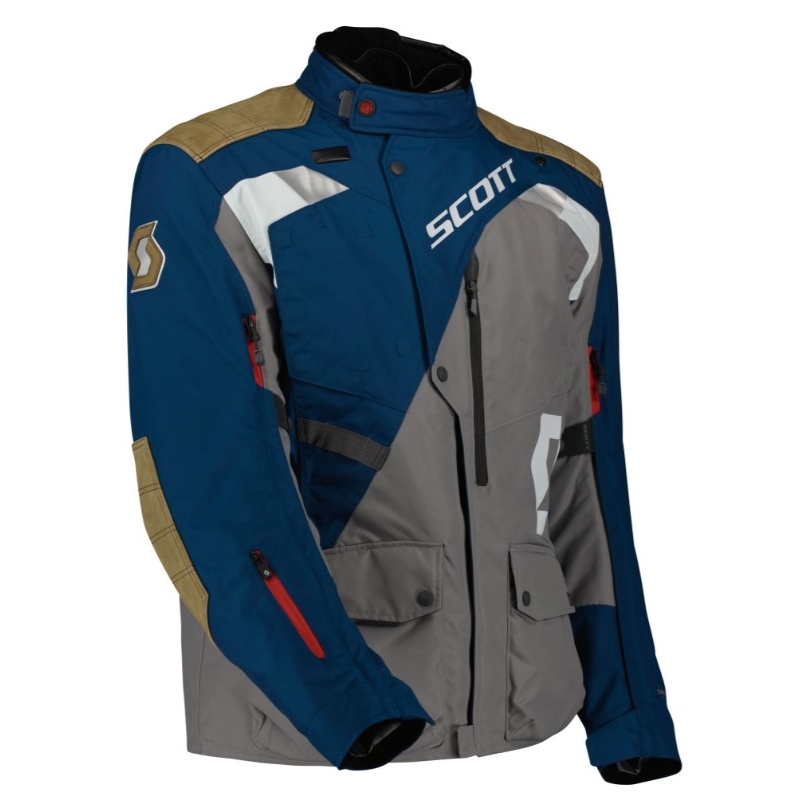 Bunda na motocykel SCOTT Dualraid Dryo sivo-modrá výpredaj