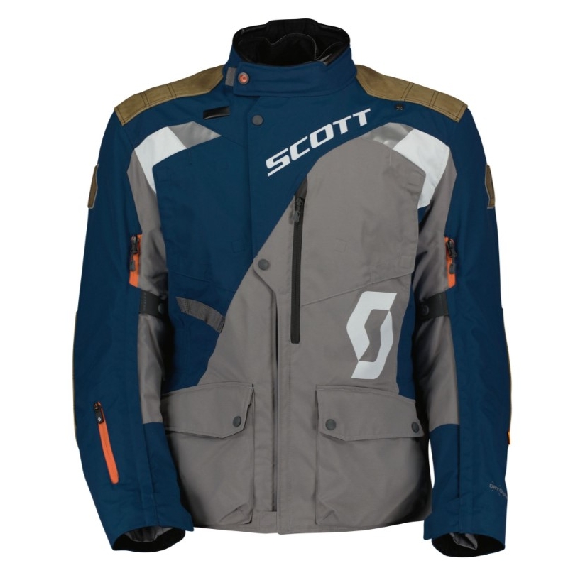 Bunda na motocykel SCOTT Dualraid Dryo sivo-modrá výpredaj