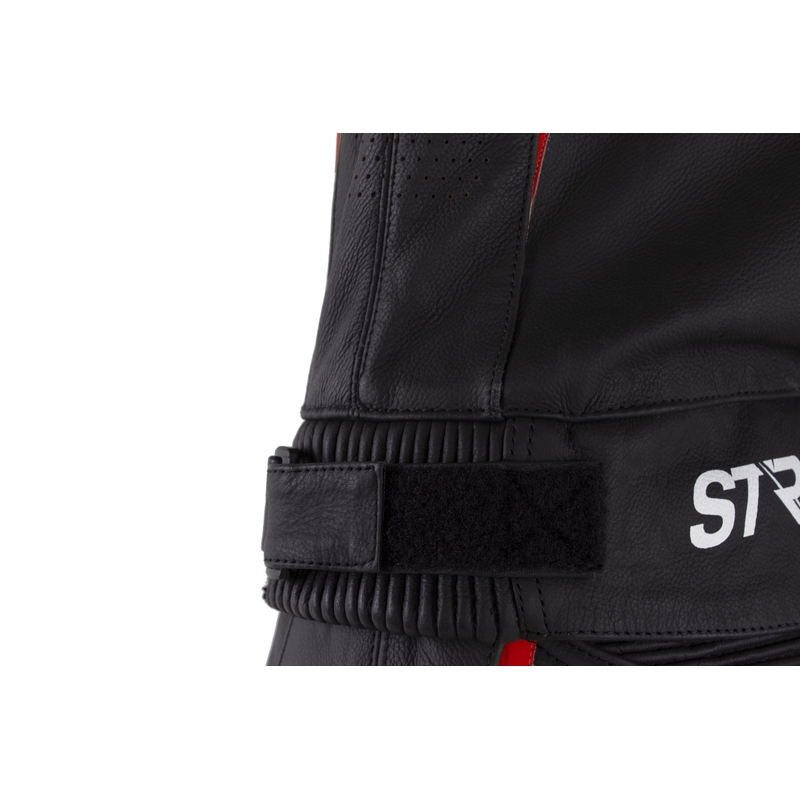 Kombinéza na motocykel Street Racer Fast Track 2 čierno-bielo-červená výpredaj