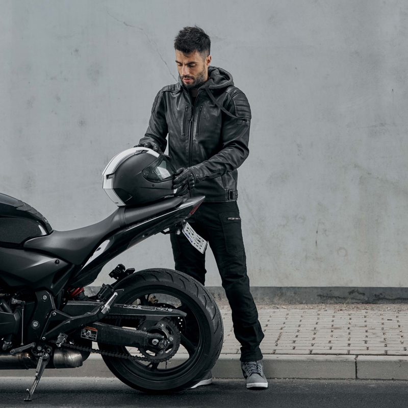 Bunda na motocykel Rebelhorn Impala čierna