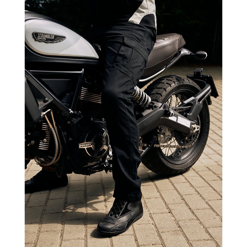 Jeansy na motocykel Ozone Shadow II čierne výpredaj