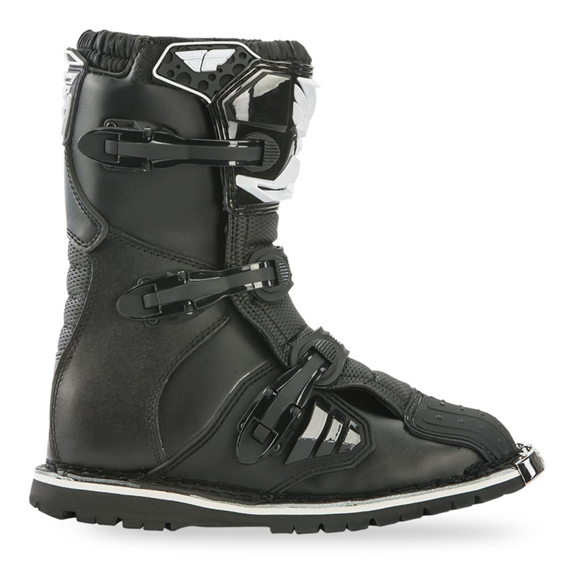 Detské vysoké čižmy na motocykel FLY Racing NEW Maverik Youth čierno-biele