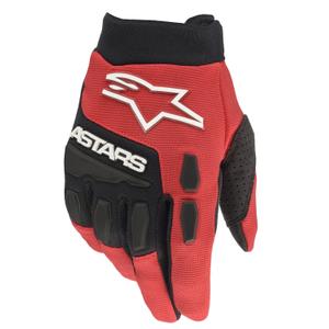 Detské motokrosové rukavice Alpinestars Full Bore čierno-červené