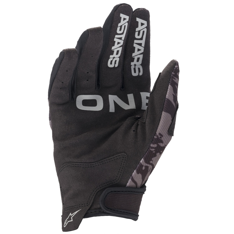 Detské motokrosové rukavice Alpinestars Radar čierno-šedé