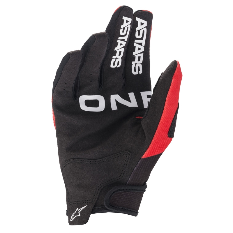 Detské motokrosové rukavice Alpinestars Radar čierno-červené