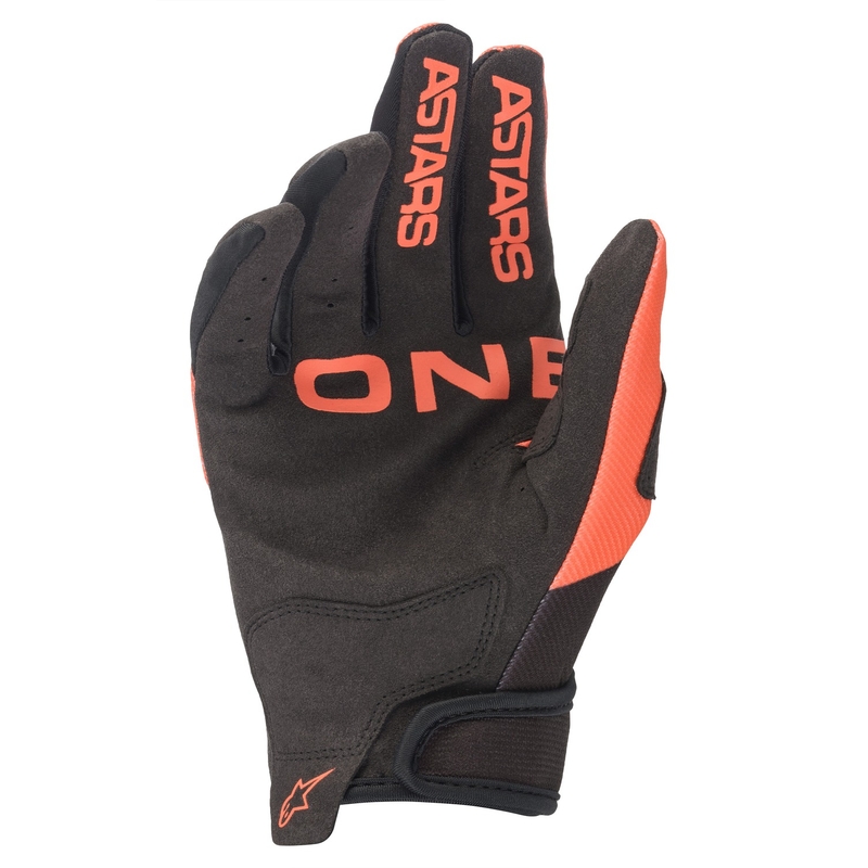 Detské motokrosové rukavice Alpinestars Radar čierno-oranžové