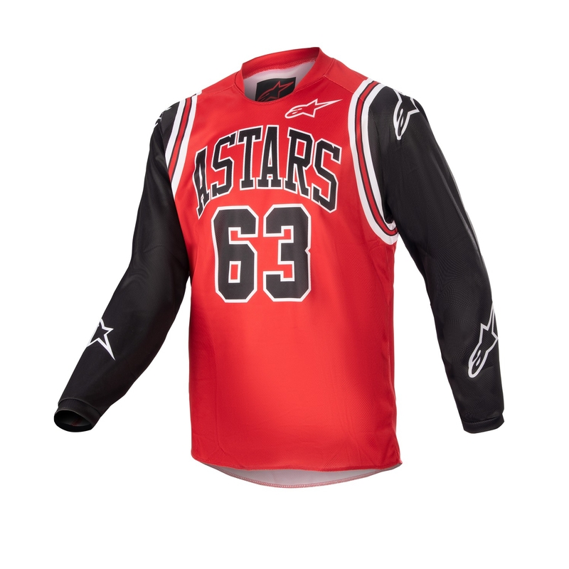 Detský motokrosový dres Alpinestars Racer Acumen limitovaná edícia červeno-čierno-biely
