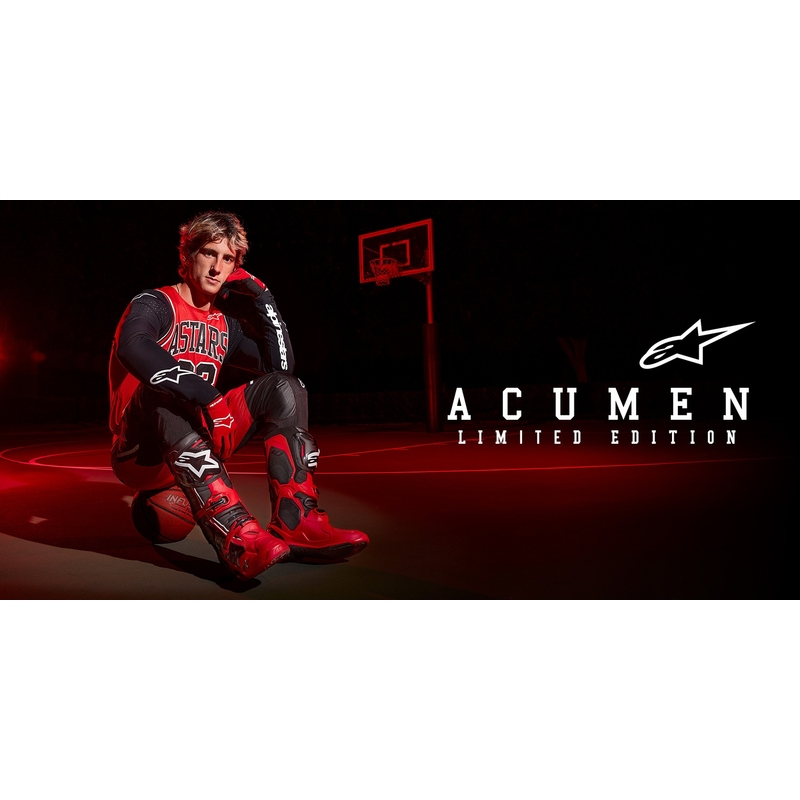 Detský motokrosový dres Alpinestars Racer Acumen limitovaná edícia červeno-čierno-biely