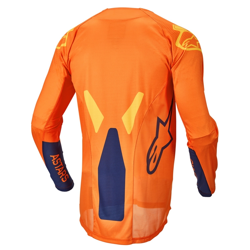 Detský motokrosový dres Alpinestars Racer Factory oranžovo-modro-žltý