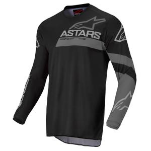 Detský motokrosový dres Alpinestars Racer Graphite čierno-sivý