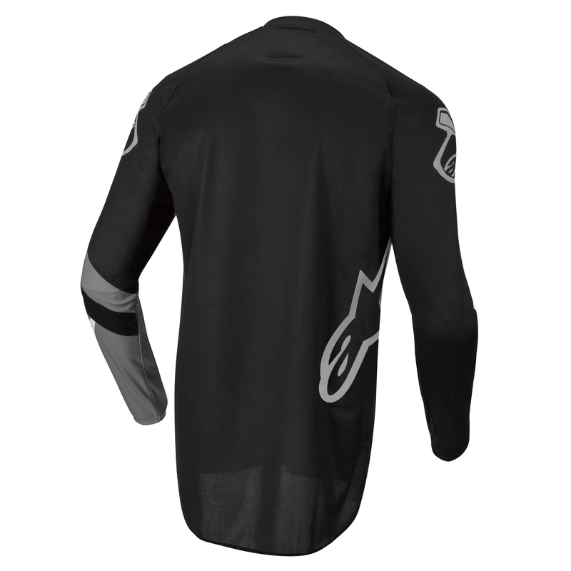 Detský motokrosový dres Alpinestars Racer Graphite čierno-sivý