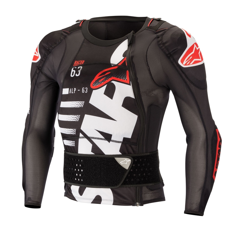 Chránič tela Alpinestar Sequence Protection čierna-biela-červená