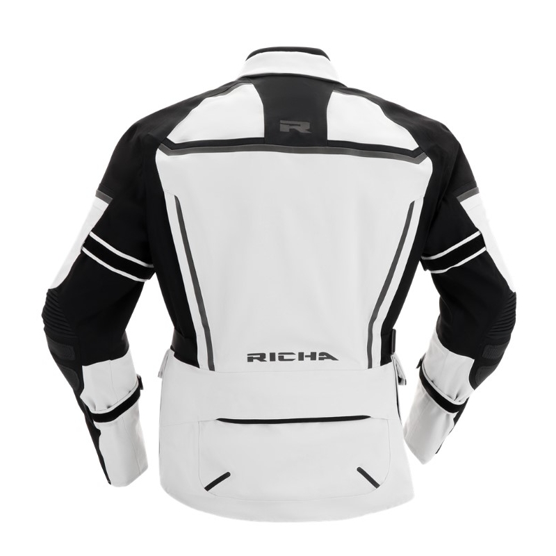 Bunda na motocykel RICHA Atlantic 2 Gore-Tex čierno-sivá výpredaj