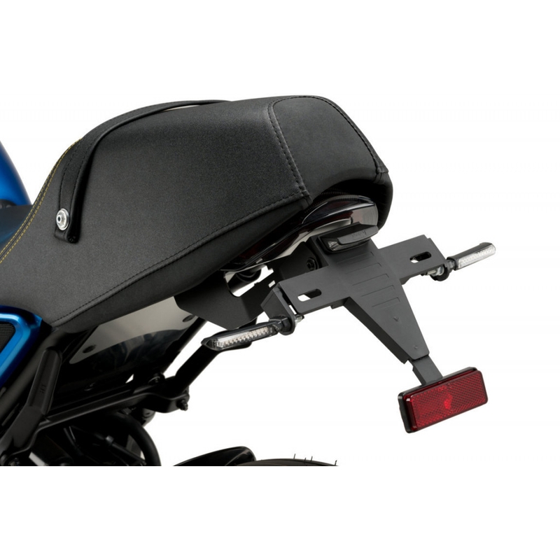 Nastaviteľný držiak ŠPZ PUIG čierna pre YAMAHA XSR 900 2022-2026, YAMAHA XSR 900 GP 2024-2026