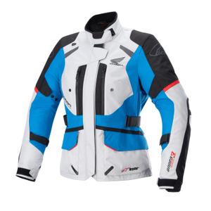 Dámska bunda na motocykel Alpinestar Stella Andes Drystar Honda sivo-čierno-modro-červená 23