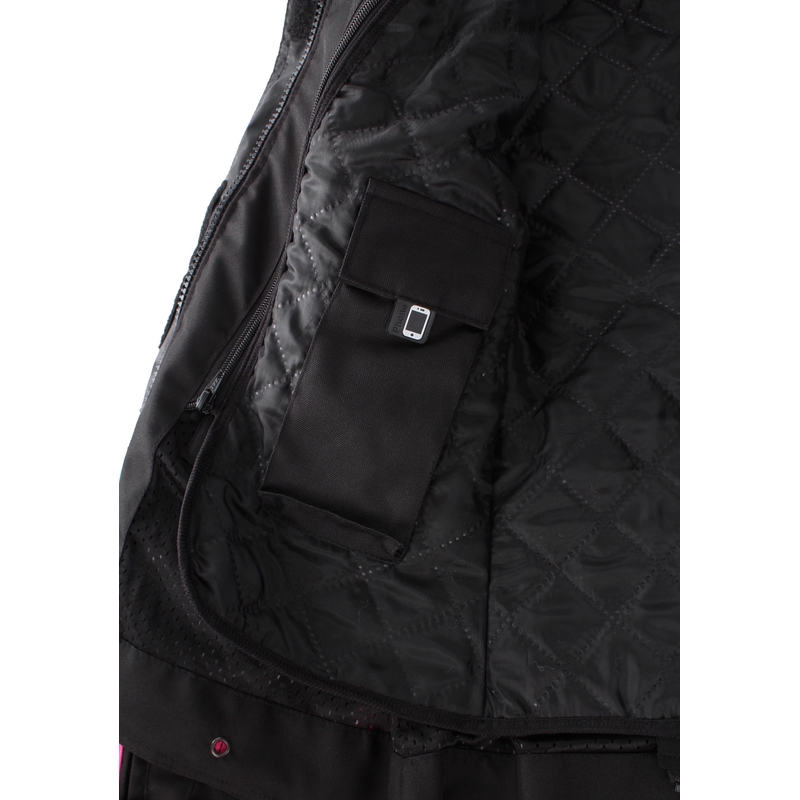 Dámska bunda na motocykel RSA EXO 2 čierno-šedo-ružová výpredaj