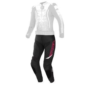 Dámske nohavice na motocykel RSA GT2 čierno-bielo-fluorescenčno ružové výpredaj