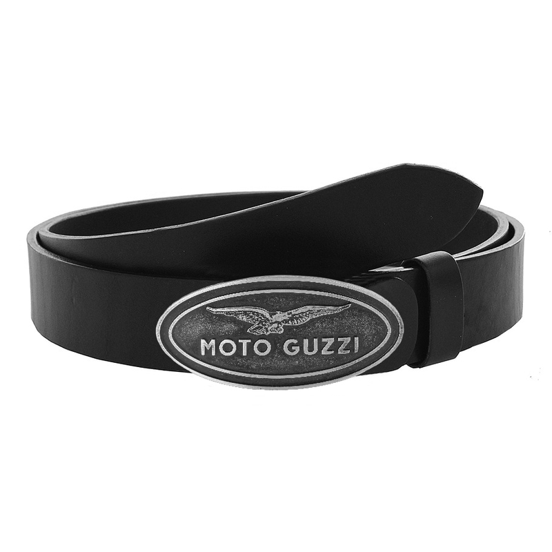 Kožený moto opasok so sponou Moto Guzzi