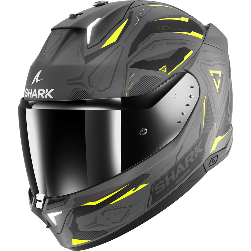 Integrálna prilba na motocykel SHARK Skwal i3 Linik šedo-žltá matná