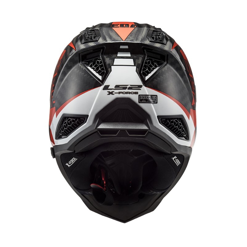 Motokrosová prilba LS2 MX703 C X-Force Victory čierno-červeno-bielá