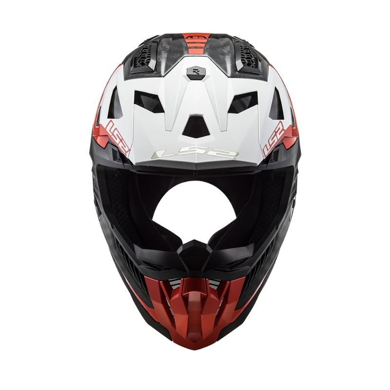 Motokrosová prilba LS2 MX703 C X-Force Victory čierno-červeno-bielá