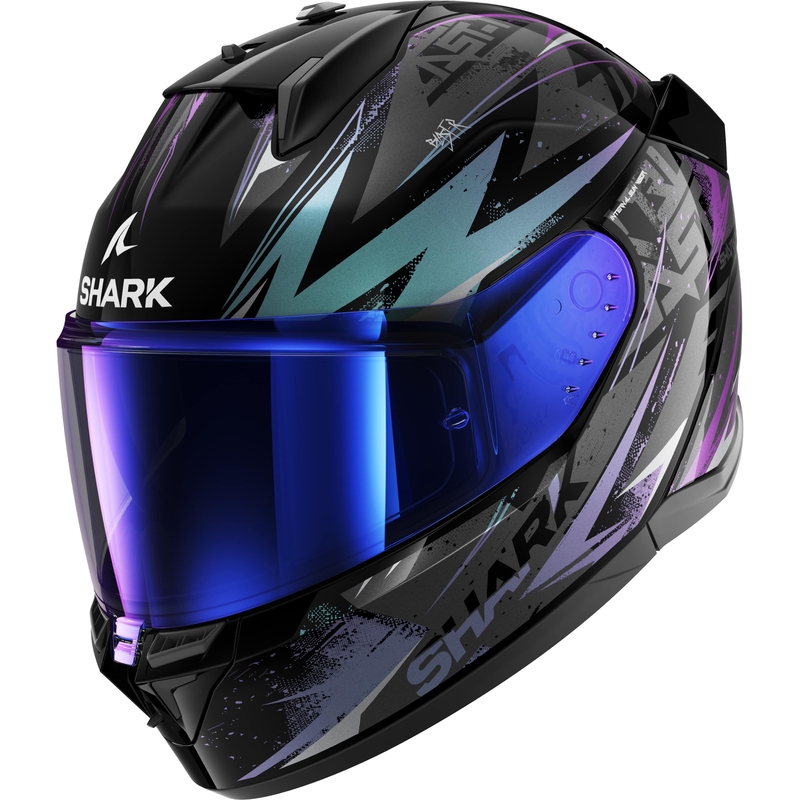 Integrálna prilba na motocykel SHARK D-SKWAL 3 Blast-R čierno-šedo-fialová