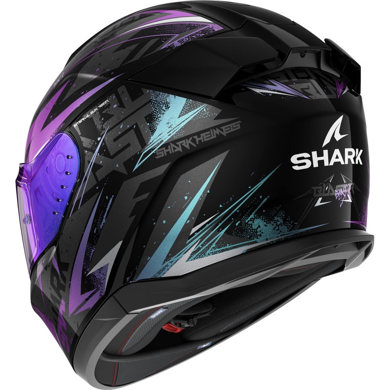 Integrálna prilba na motocykel SHARK D-SKWAL 3 Blast-R čierno-šedo-fialová