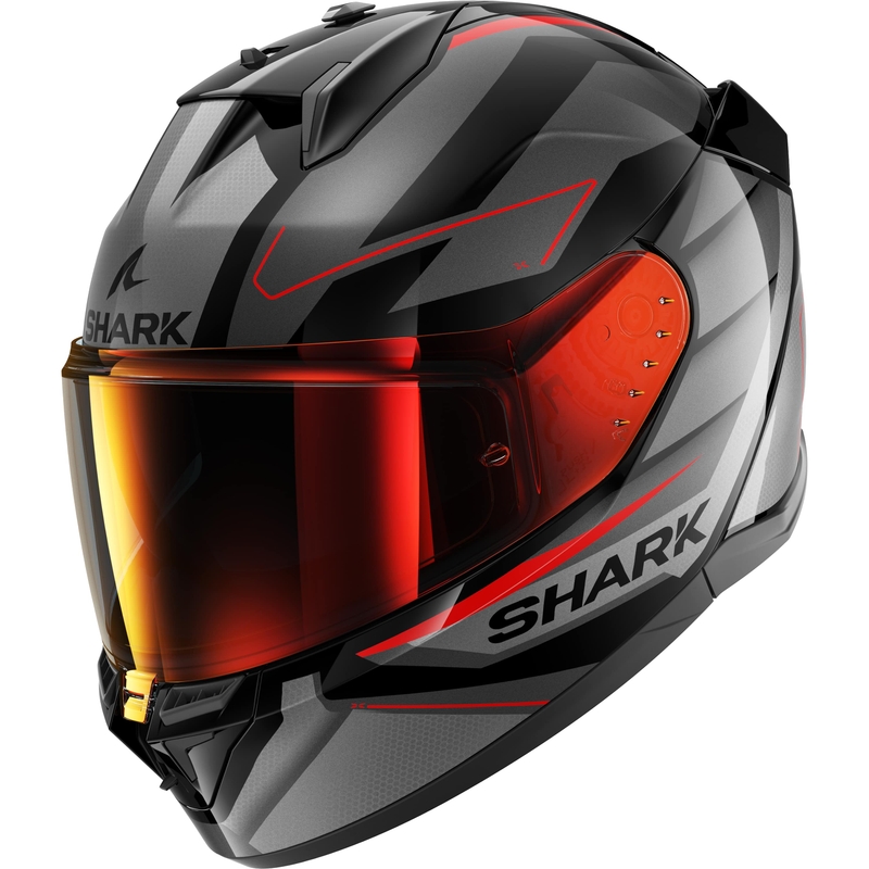 Integrálna prilba na motocykel SHARK D-SKWAL 3 Sizler čierno-šedo-červená matná
