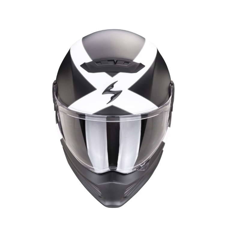 Prilba na motocykel SCORPION COVERT FX GALLUS čierno-bielá