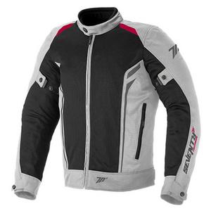 Bunda na motocykel SEVENTY DEGREES SD-JT32 čierno-sivo-červená