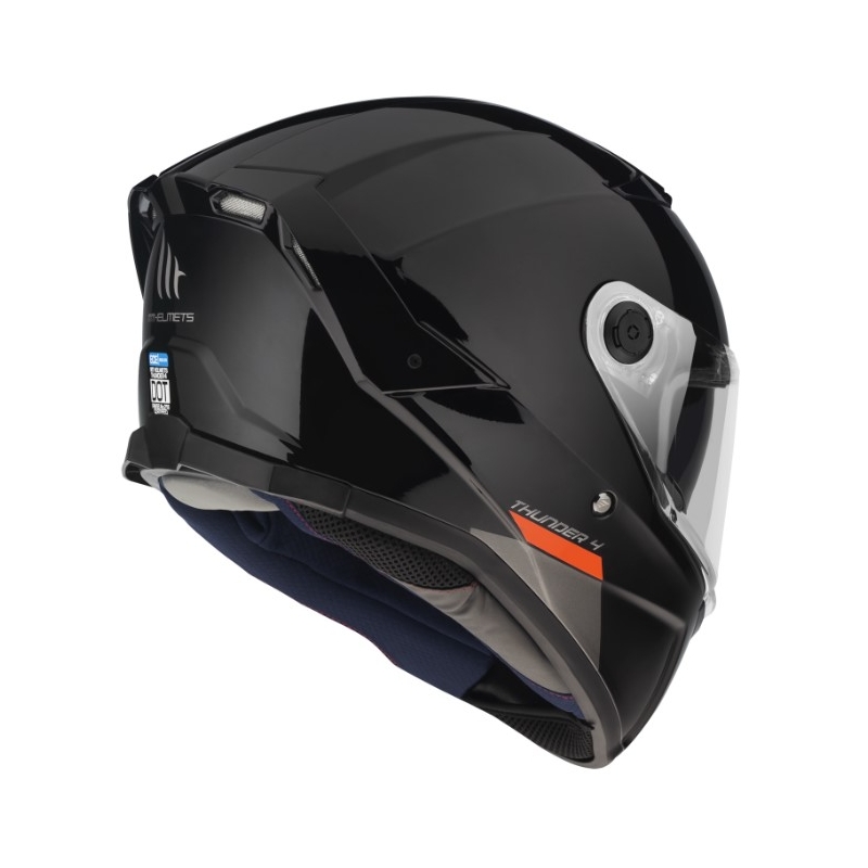 Integrálna prilba na motorku MT FF118SV Thunder 4 SV čierna lesklá