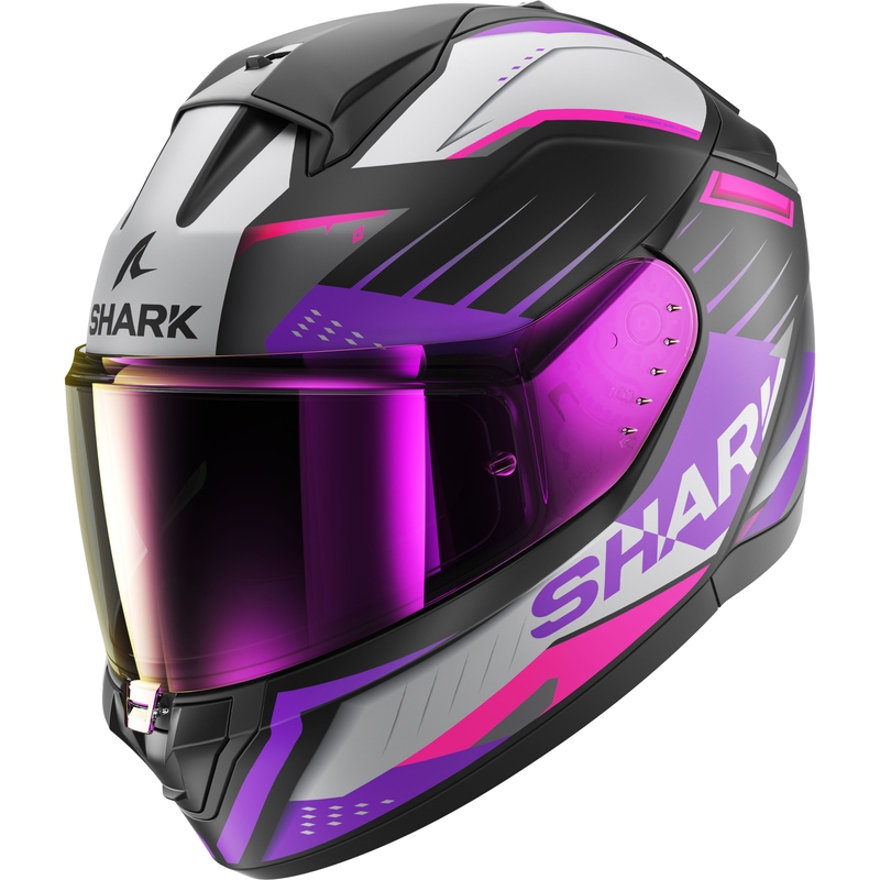 Integrálna prilba na motocykel SHARK RIDILL 2 BERSERK čierno-sivo-fialovo-ružová