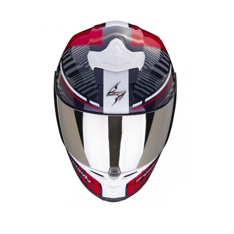 Integrálna prilba Scorpion EXO-R1 EVO Air Victory červeno-modro-žltá
