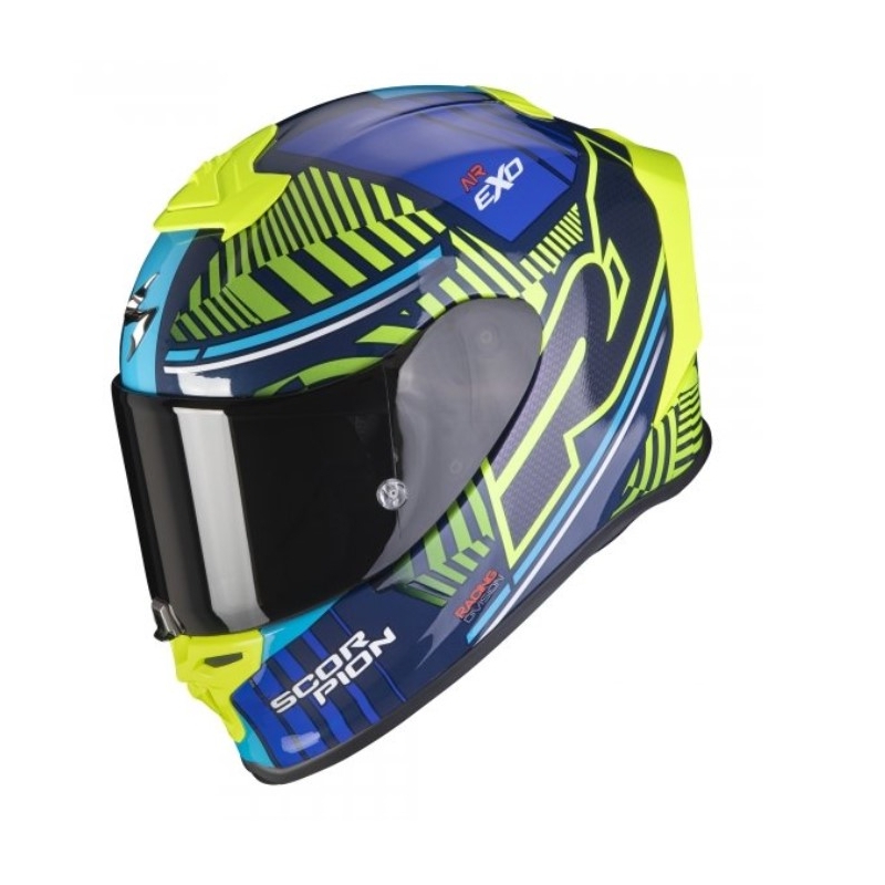 Integrálna prilba Scorpion EXO-R1 EVO Air Victory modro-fluo žltá